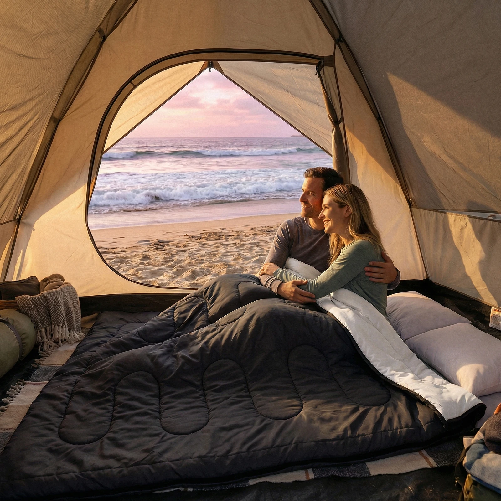 Double Camping Sleeping Bag 1