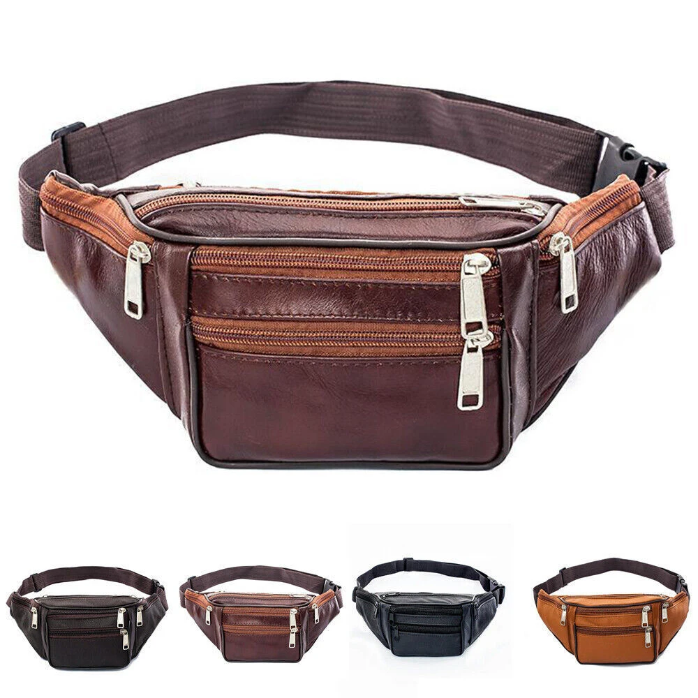 Festival Money Pouch Compact Bum Bag Travel Waist Belt Wallet Leather Leather Fanny Pack For Sports Enthusiasts Everyday Use