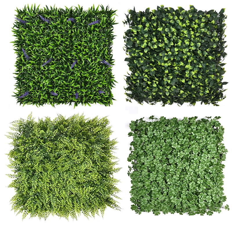 ArtificialGrassPlantWallPanelBackgroundWallGreenGrassPlastic