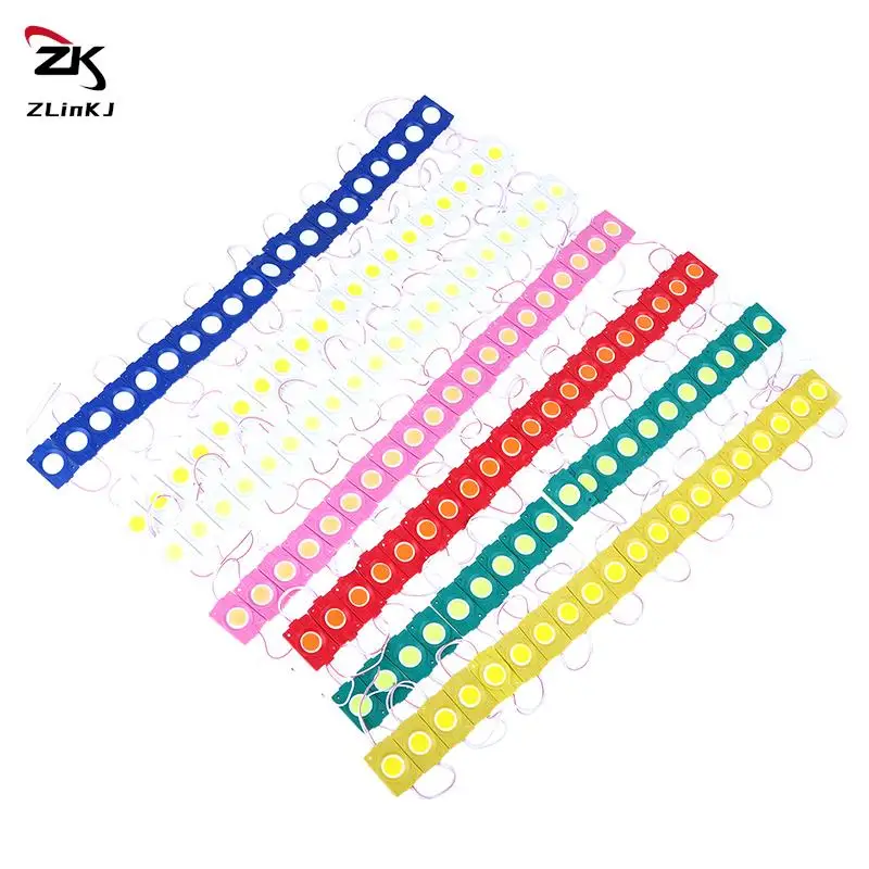 LED 모듈 방수 광고 패널 디지털 사인, 따뜻한 화이트, 레드, 그린, 블루 백라이트, 12V cob 미니 LED 조명, 로트당 20 개