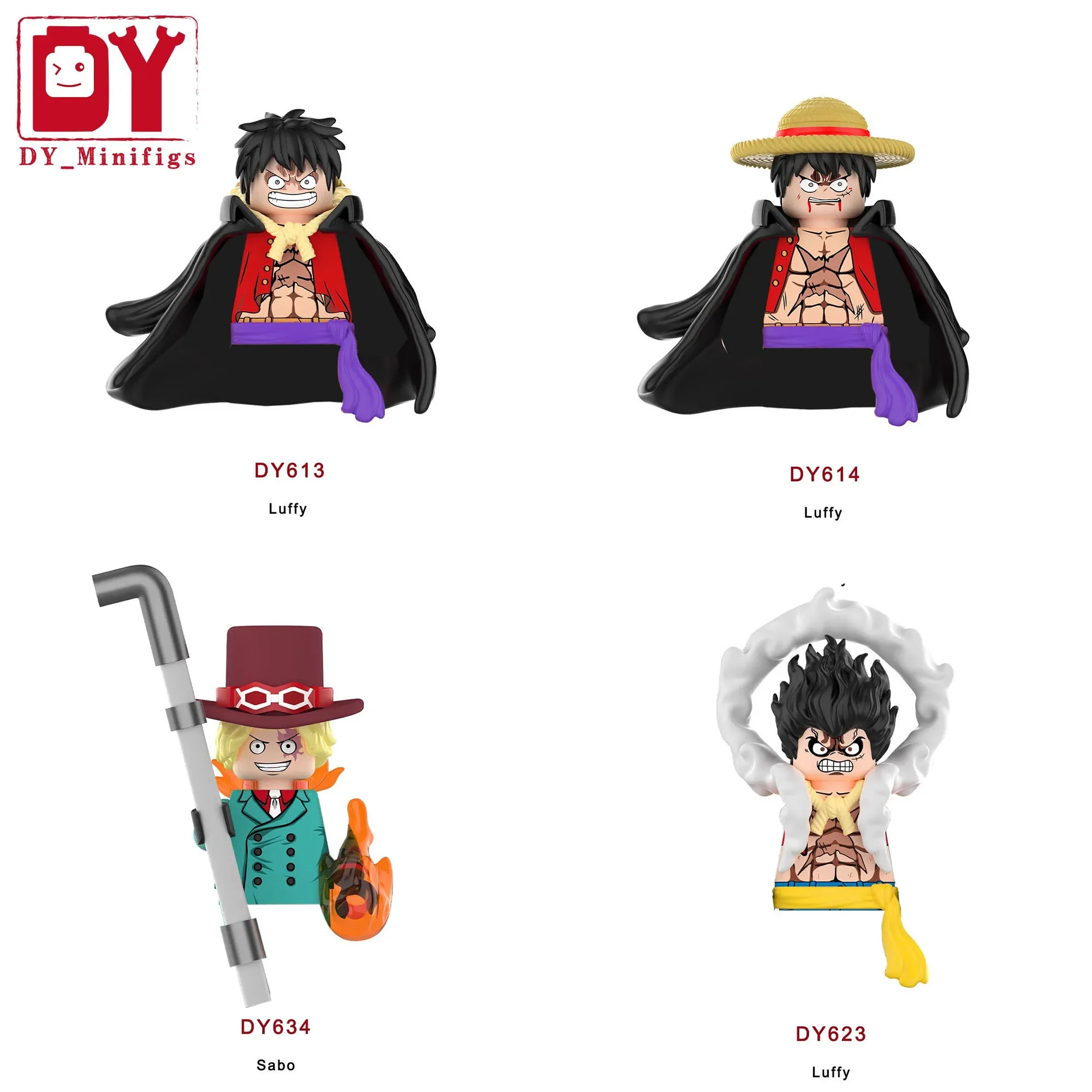 

DY613-634Anime Series One Pice строительные блоки мультяшная Пиратская соломенная шляпа набор экшн-фигурки аксессуары модели кирпичи игрушки 20 + шт