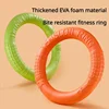 1Pc EVA Pet Ring Dog Flying Disc Foam Molars Bite Resistant Edge Grazing Training Special Pet Outdoor Solid Ring Flying Disc Toy 1