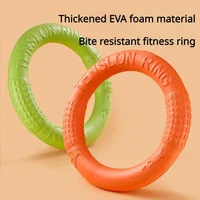 1Pc EVA Pet Ring Dog Flying Disc Foam Molars Bite Resistant Edge Grazing Training Special Pet Outdoor Solid Ring Flying Disc Toy 1