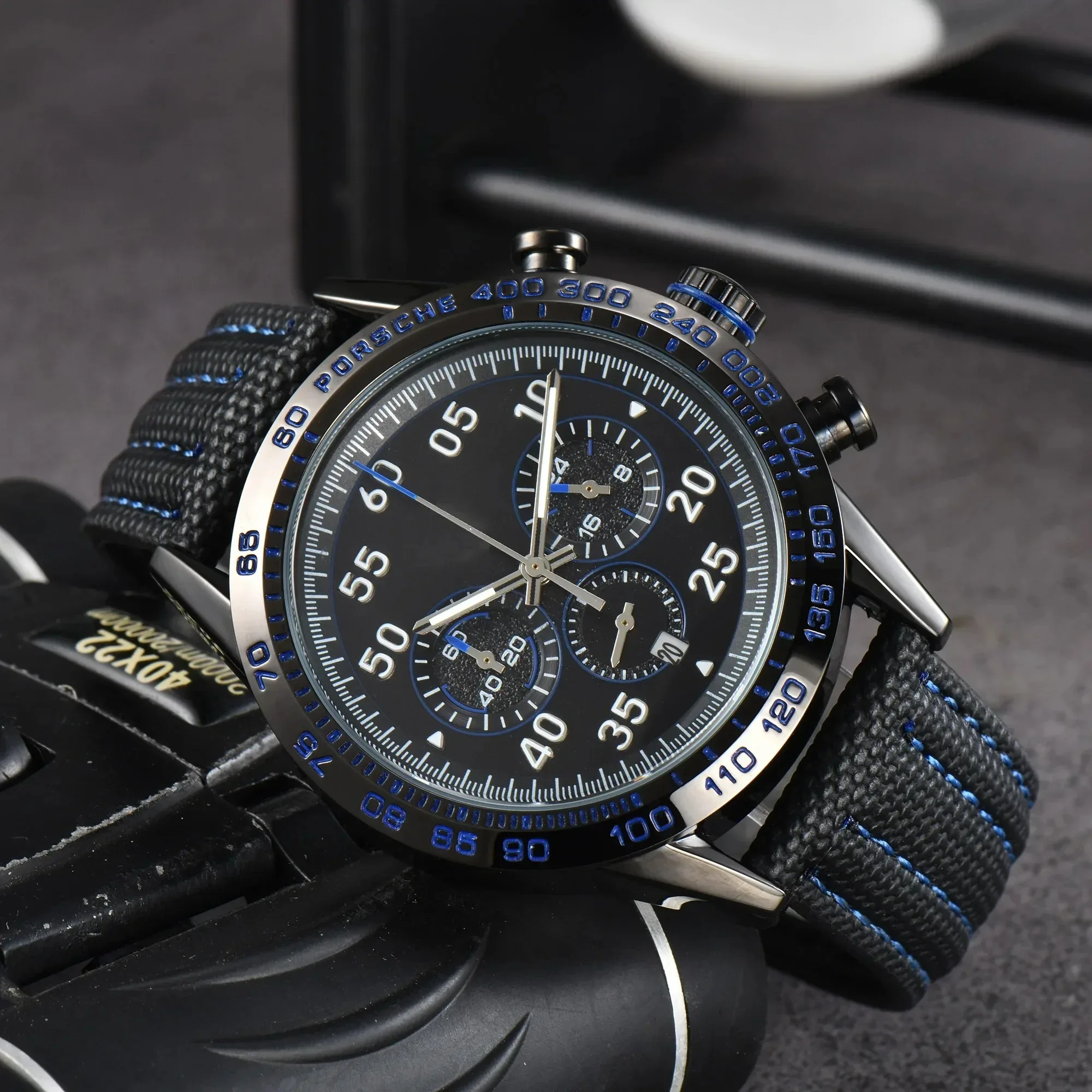2024 Newly Custome Brand Luxury Men Watches Leather Strap Automatic Date Daily Waterproof Quartz Movement Top Quality AAA Clocks