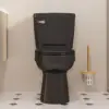 Two Piece Elongated Toilets ADA Chair Comfort Height 16.5" Powerful Single Flush 1.28 GPF 12” Rough In with Side Trip Lever 5