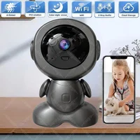 Caméra Robot de Surveillance WiFi 8MP PTZ, Moniteur Bébé de Sécurité, Audio Bidirectionnel, Vision Nocturne, Suivi Intelligent, Caméras IP Domestiques pour Animaux de Compagnie 1