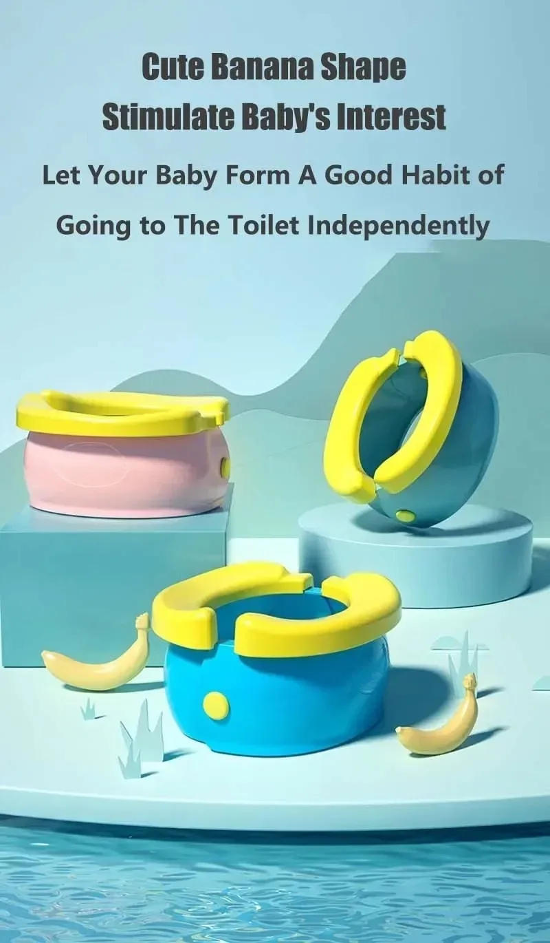 Child Potty Training Seat Folding Travel Baby Toilet Pot Squatty Potty Urinal for Children Baby Pot Child Toilet Portable Potty 8