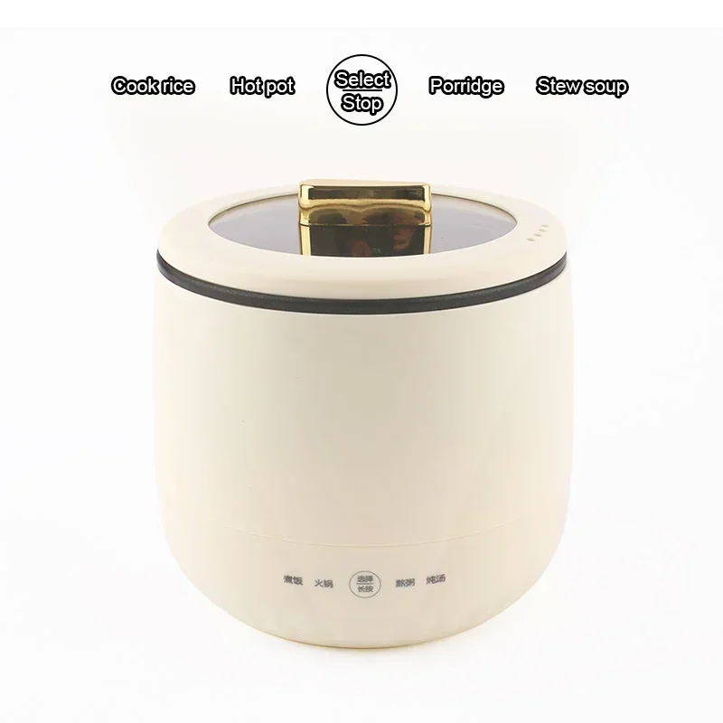 DMWD Multifunctional Electric Rice Cooker Hotpot Skillet Soup Porridge Stew Shabu Non-stick Ceramic Pot Food Meal Steamer Heater rice cooker electric cooker electric cooking pot