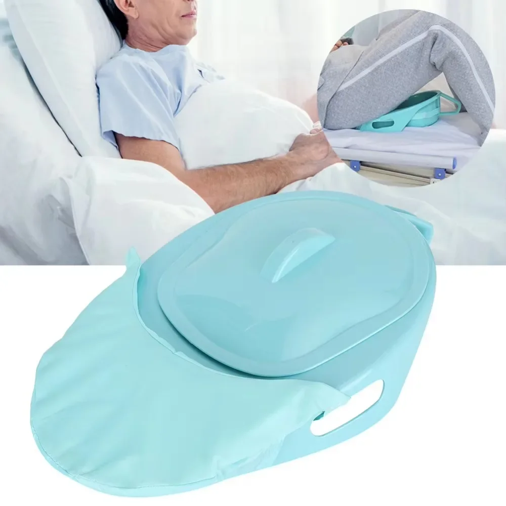 Portable Household Bed Toilet Bedpan with Cover for Bedridden Patients Pregnant Woman Elderly Paralyzed Disabled Care Bedpan New 3