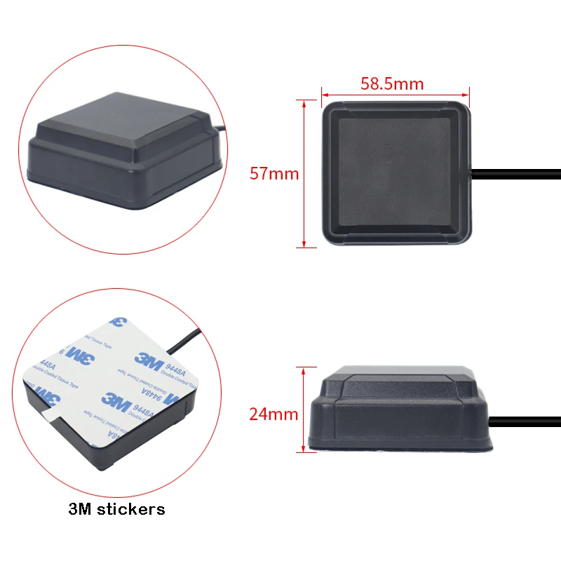 RTK RTD 고정밀 GPS L1 L2 L5 안테나, GPS BD2 GLONASS 3 스타 7 주파수 GNSS 측정 차량 안테나