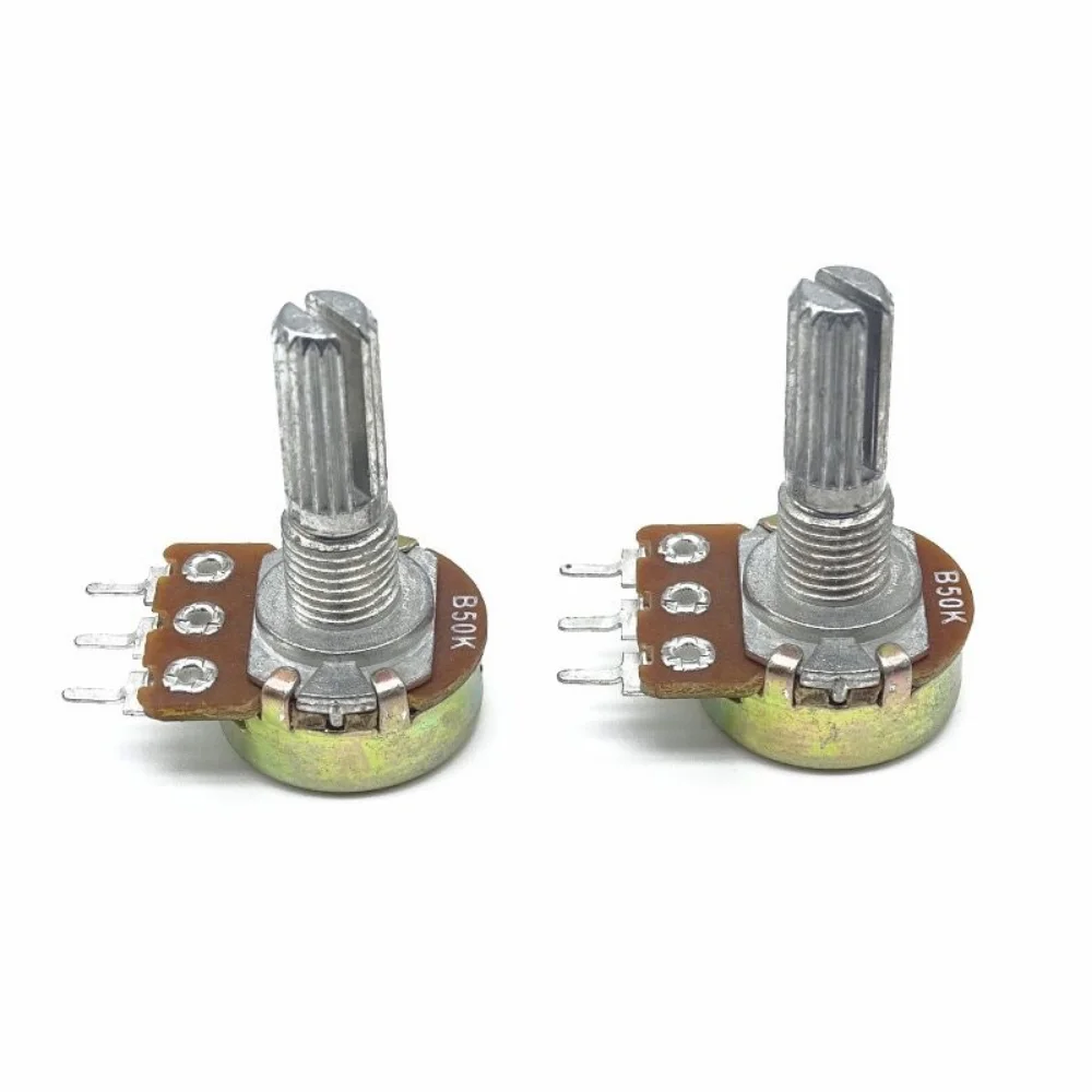 Adjustable Resistor 3Pin Power Amplifier Rotentiometer WH148 B1K B2K B5K B10K B20K B50K B100K B250K B500K Ohms 1sets