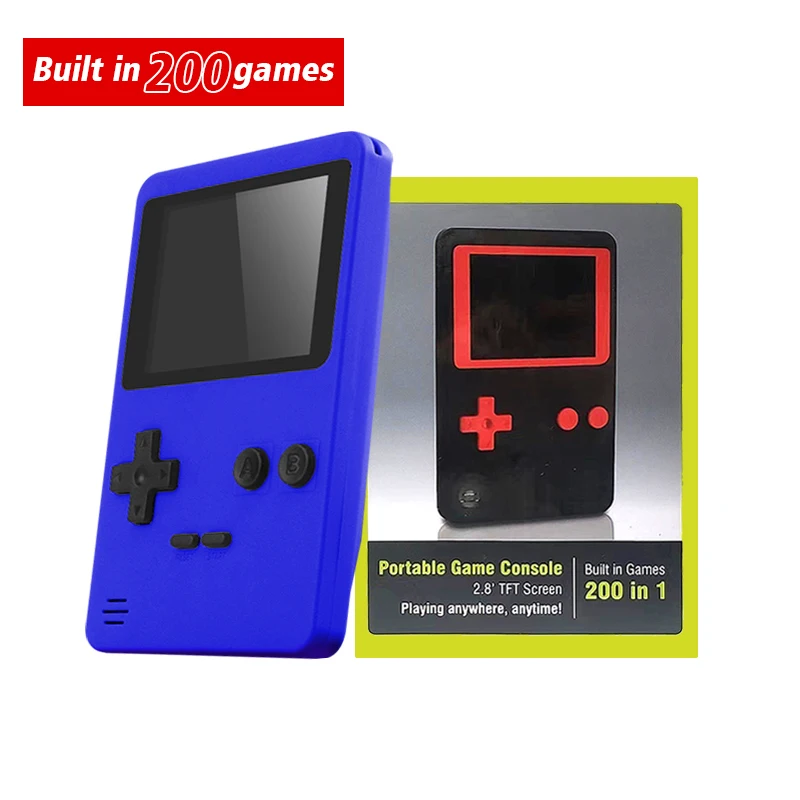 Data Frog Portable Game Console 8 Bit Handheld Game Console Built-in 181 NES Games Mini Retro Console Game Retromax 