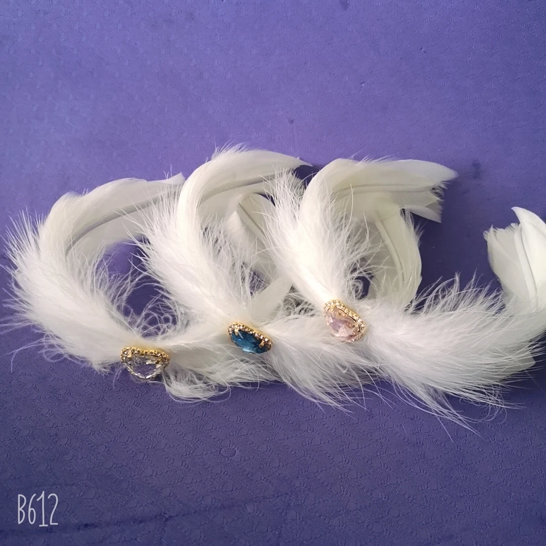 2025 Schwanensee Ballett Feder Kopfschmuck mit Strass Ballett Frauen Kind Haarschmuck Stirnband Top für Hochzeit Weihnachten – Detail 3
