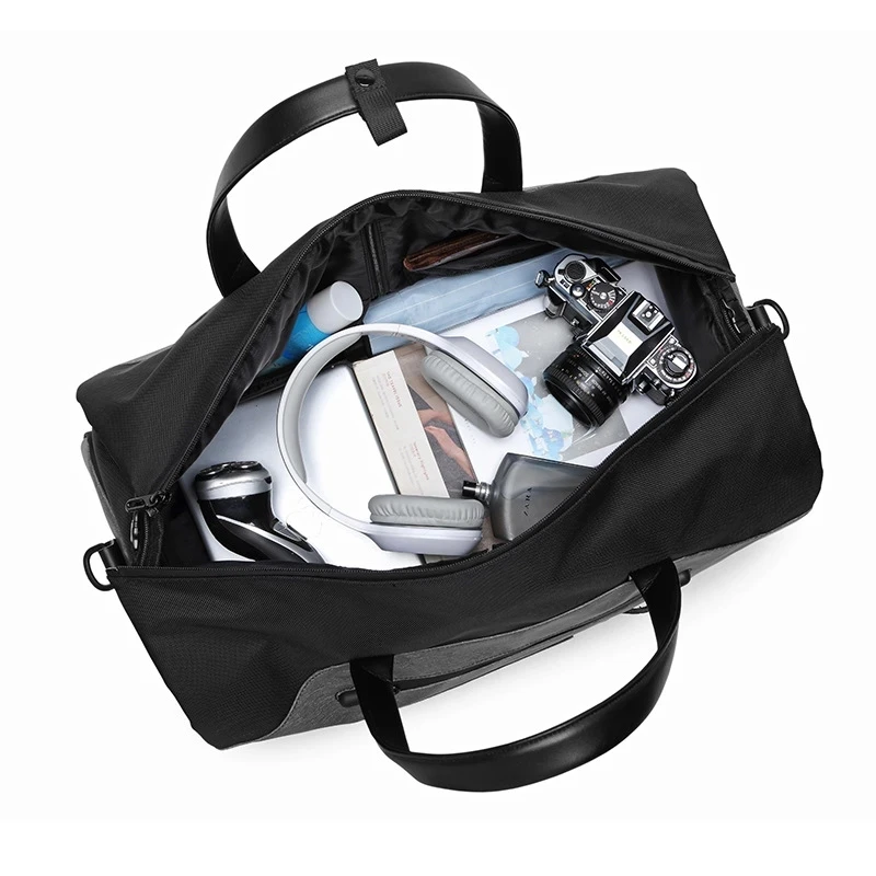 Waterproof Travel Duffel Bag for Men with Shoes Pocket