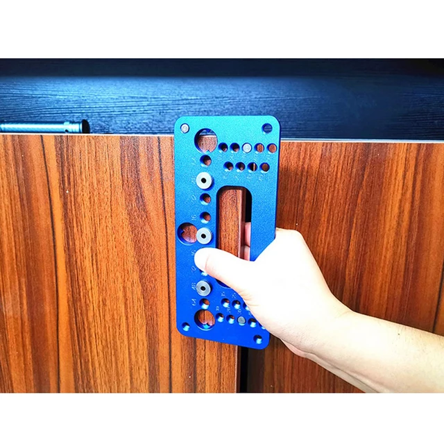 Guida Per Fori Regolabile - Per Maniglie Armadi E Cassetti, Misure Metriche E Imperiali