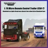 TURBO RACING RC CARS C50 Trailer 1:76 4WD Container Truck Board Control Remote Control Mini Micro RC Toy Children Christmas Gift 1