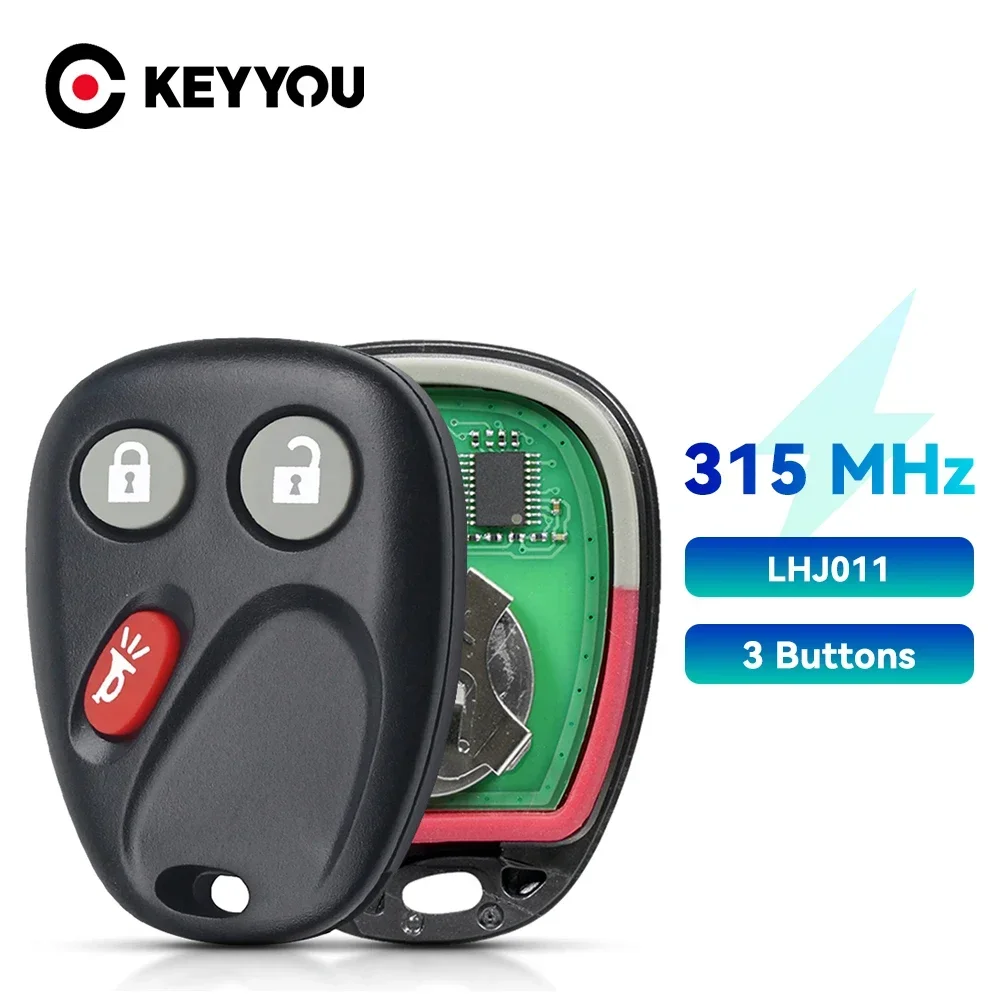 KEYYOU Remote Car Key For Hummer H2 Chevrolet Avalanche Cadillac Escalade LHJ011