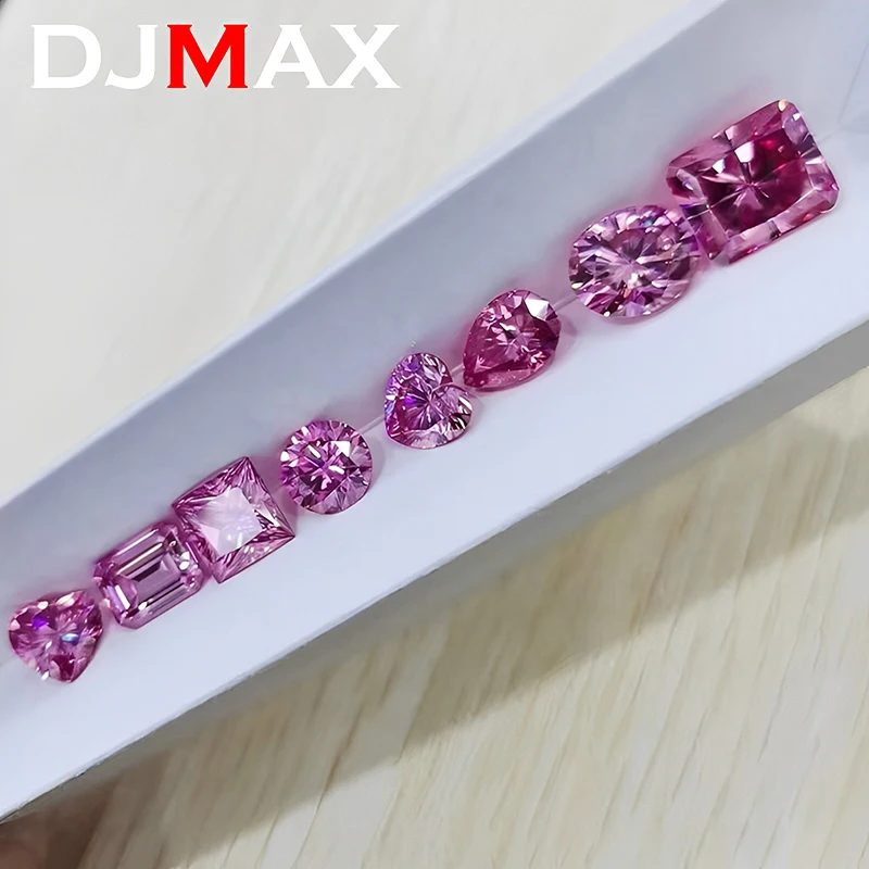 Pink Moissanite Diamond VVS1 Clarity Wholesale Round / Oval / Pear / Radiant / Emerald / Heart / Princess / Cushion / Asscher 2