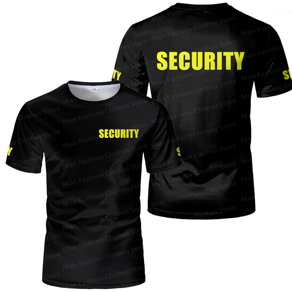 Classic Security Uniform Cheap Men's T-shirts Bodyguard Professional Work Clothes Tee Guard Light Breathable Procurement Tops 2
