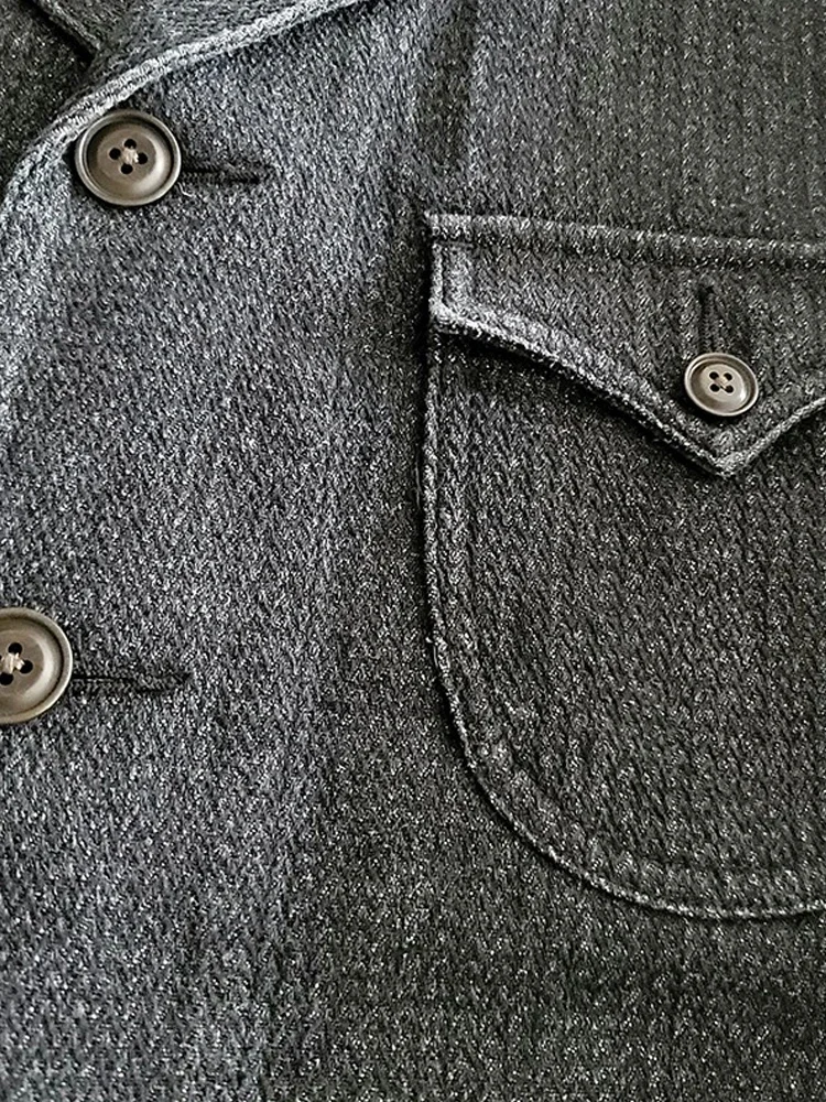Amekaji Wear Clothes Men American Retro Workwear Leisure Suit Jacket Coat Washed Distressed Good Quality 4