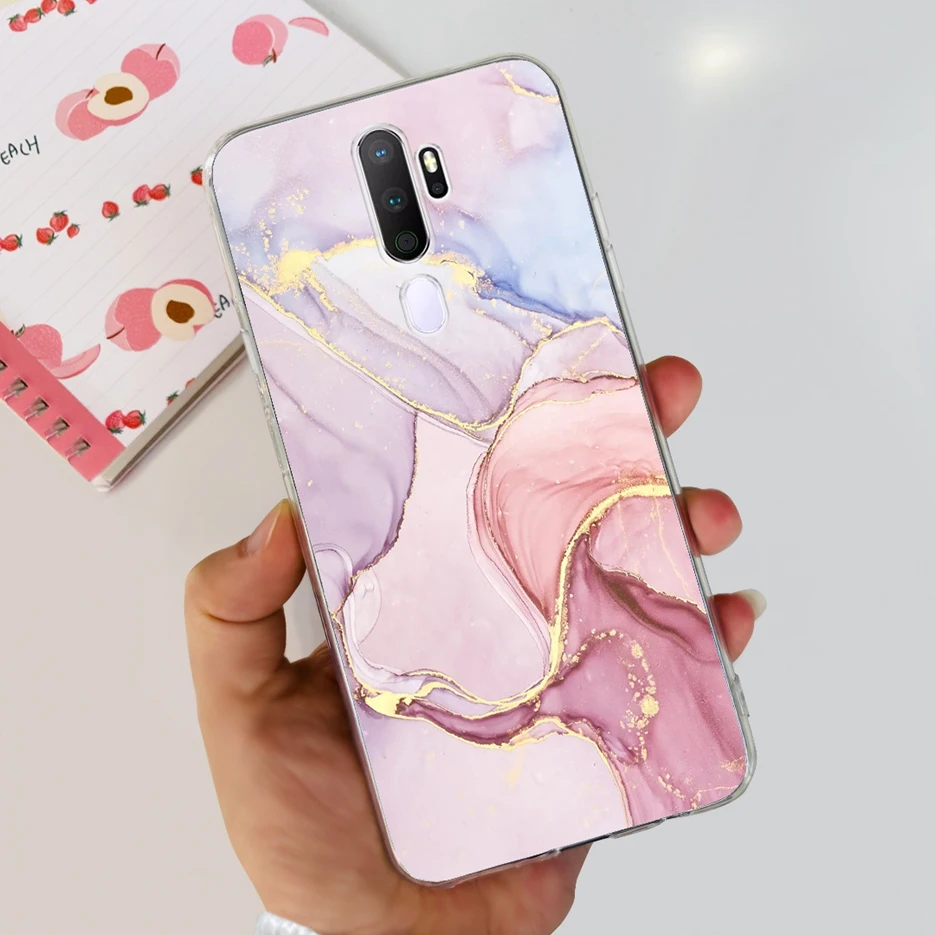 Stylish Painted Clear Silicone Phone Case, Soft Protective Cover