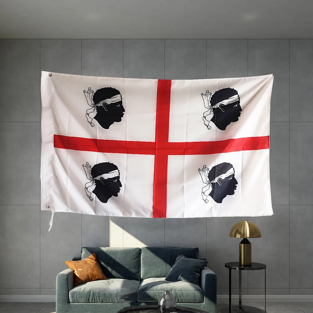 Italia Italia Bandiera Della Sardegna La Seconda Isola Più Grande In Sicilia Grafica Personalizzata Stampata Bandiera Poliestere Design Pubblicità All