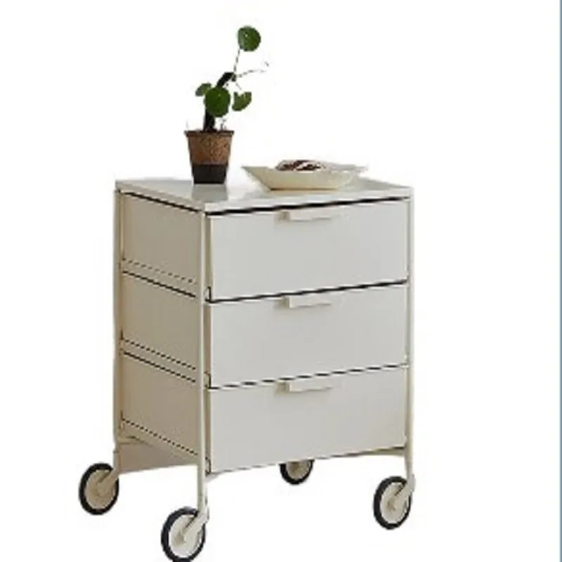 Nordic Simple Creative Design Multi-functional Mobile Storage Cabinet For Nightstand Modern Bedroom Fashion Locker