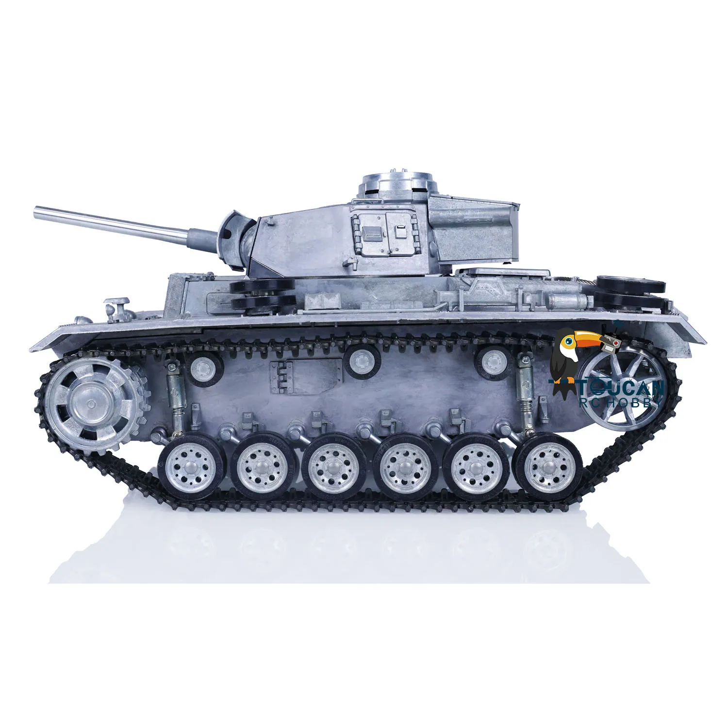 메탈 마토 1/16 Panzer III RTR RC 탱크 BB 슈팅 펠렛 메탈 Clolor 1223 장난감 용 원격 제어 자동차 TH00653-SMT4