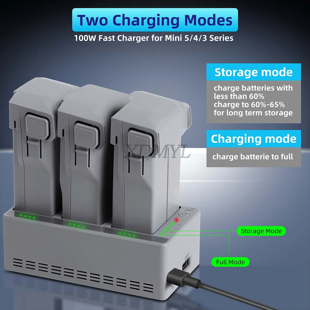 Chargeur multi-batteries utilisé comme power bank pour recharger un smartphone via port USB