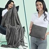 Travel Blanket Cuddle Pillow  2 in 1 Travel Pillow and Blanket Set for Airplanes Fluffy Plush Soft Comfy Thick Lightweight 1
