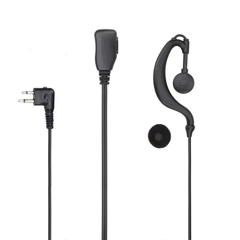 walkie talkie parts 10Pcs Hook PTT Mic Microphone Headset for Motorola EP450 EP350 CP040 GP300 GP88S  Multi Model Universal HYT