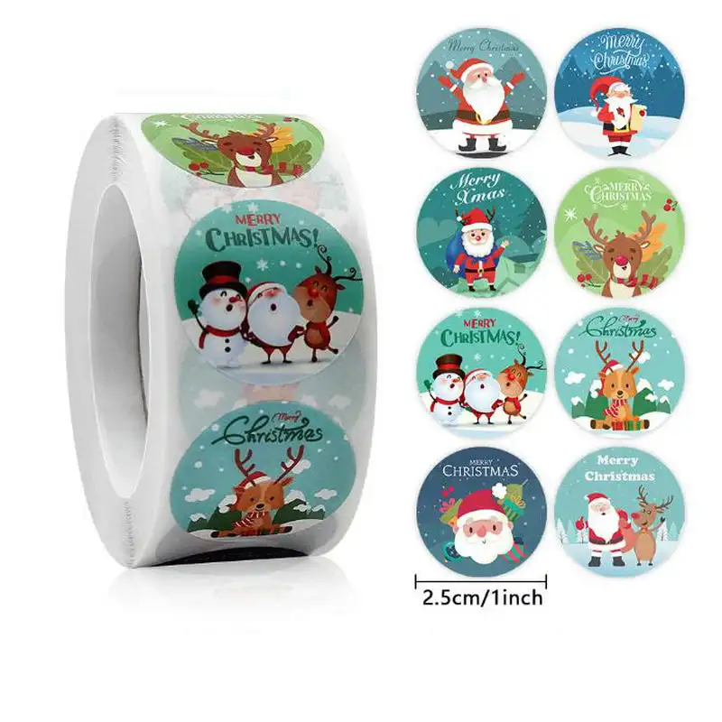 Children's Christmas gift label stickers School teachers commended students reward Self-adhesive Decorative gifts series - Image 15