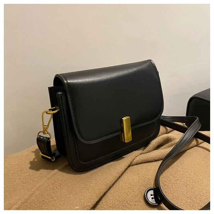 【AAKE】SQUARE CROSS BAG JSGHGDF Brown Women's Small Square Crossbody Bags