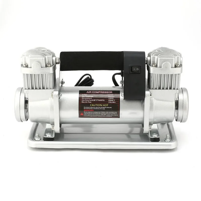 Upgrade High-power Car Air Pump Double-cylinder All-metal Fast Off-road Play San
