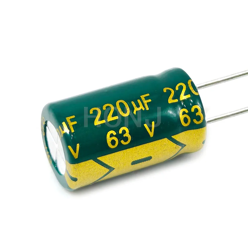 10 Uds 63V220uf 10x17mm condensador electrolítico de aluminio 220uf63v ...