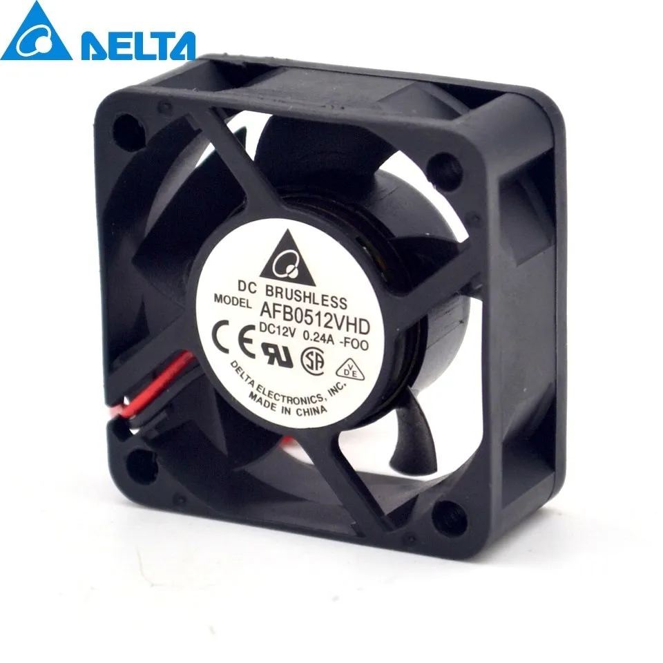 Nova Afb0512vhd 5020 50 mm 12v 0.24a 5cm Bola Duplo Bearing Servidor Ventilador de Refrigeração para Delta 50*50*20 mm - Imagem 4