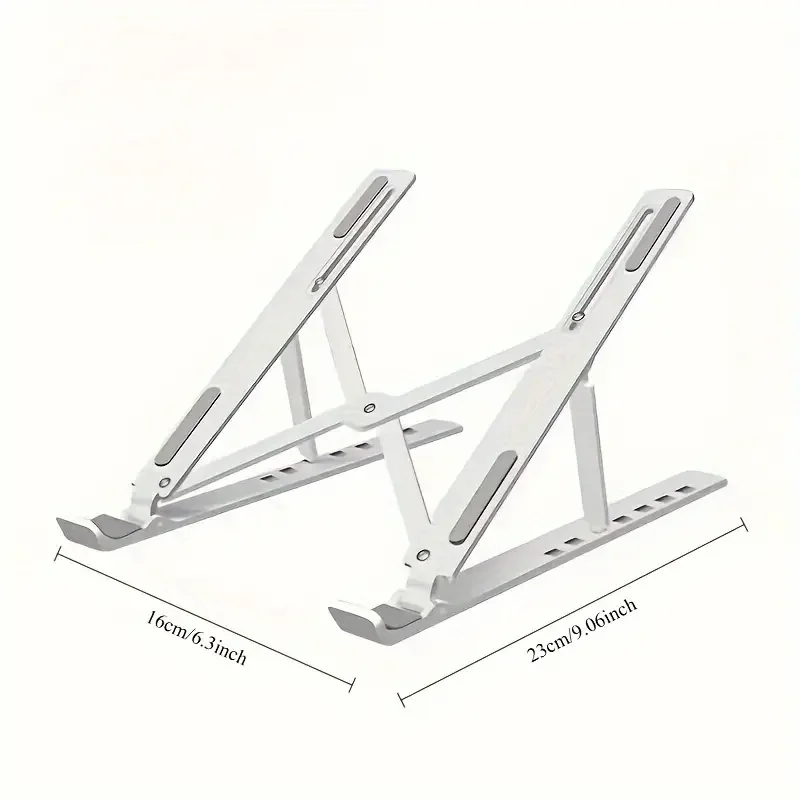 Portable Laptop Stand  Foldable ABS Material, Adjustable Desktop Height, Heat Dissipation, Laptop Stand, Storage Rack laptop arm