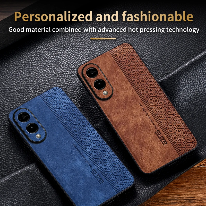 Samsung Galaxy S25 Edge Shockproof PU Leather Back Cover Case - Skin Feel Soft Design