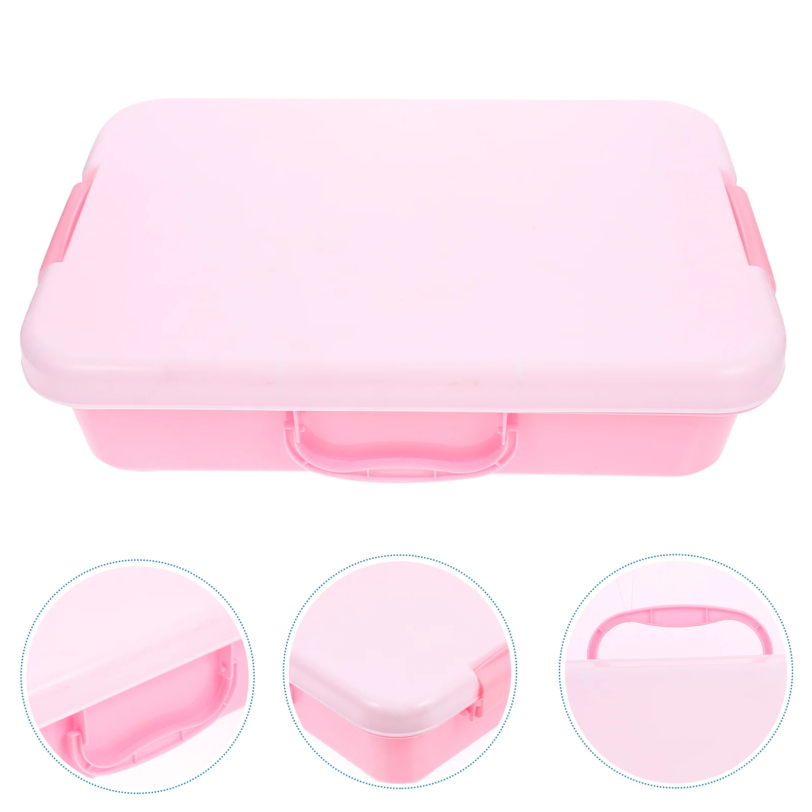 Sand Table Storage Box Children Outdoor Sandbox Tray for Kids Toys Beach Portable With Lid Abs Handheld Activities Office 5