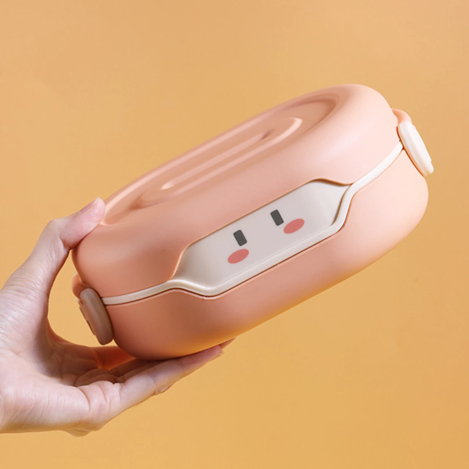 780ml Food Container Lunchbox Cute Heat Insulation Bento Cases Hermetic Leakproof Lunch Boxes for Office Workers