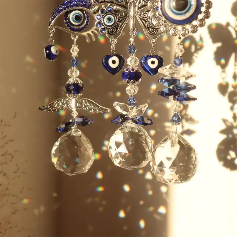 Eye-catching Decorative Demon Eye Unique Beautiful Crystal Captivating Blue Eye Pendant Gift Captivating Sun Catcher