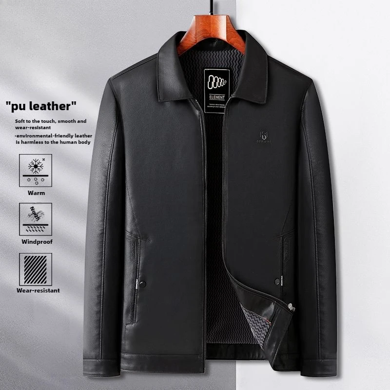 Xiaomi Romon 2024 Nuovi Uomini Giacca di Pelle Giacca di Mezza Età