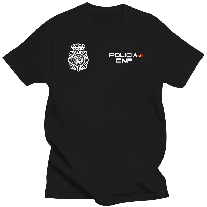 New UPR Oviedo Spanish National Police T-shirt for Summer , cotton, high quality, casual top for men and women