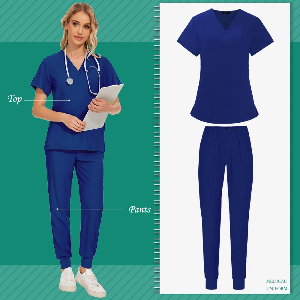 Scrubs Medical Uniforms Woman Breathable Beauty Manicurist Work Clothes Doctor Nurse Operating Room Surgical Uniform medical uniform