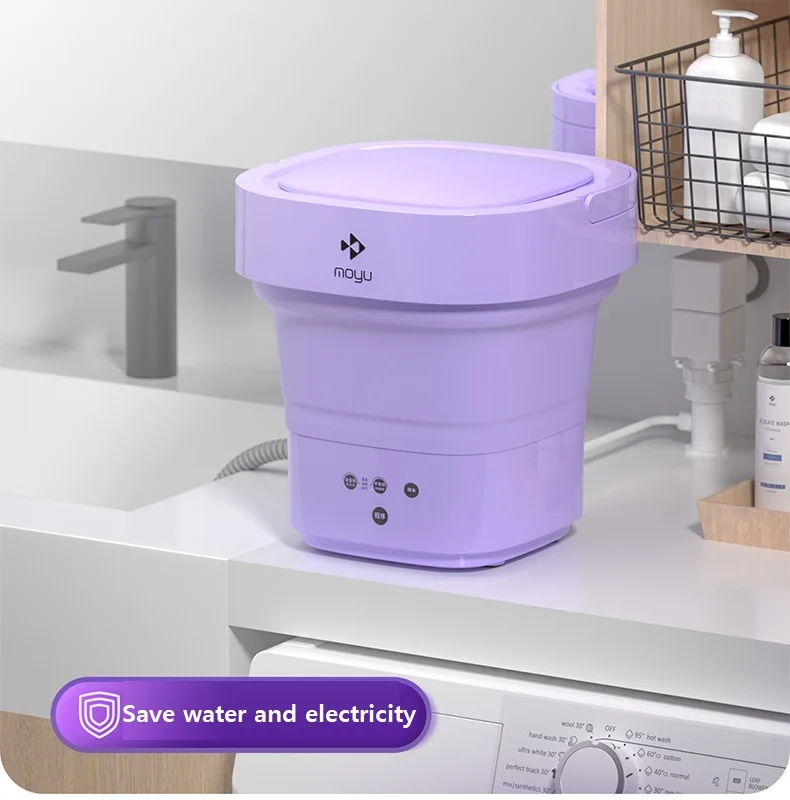 Folding Mini Electric Clothes Washer Portable Baby Clothes Underwear Scoks Washing Machine For Travel 110V 220V
