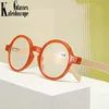 Round Blue Light Blocking Reading Glasses for Women Men Vintage Bamboo Legs Hyperopia Presbyopia diopter +1.0 +1.5 +2.0 +2.5 +3 2
