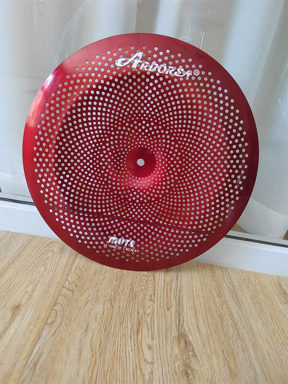 Red Mute Quiet Low Volume Cymbal 16 Inch China Cymbal for Durmmers