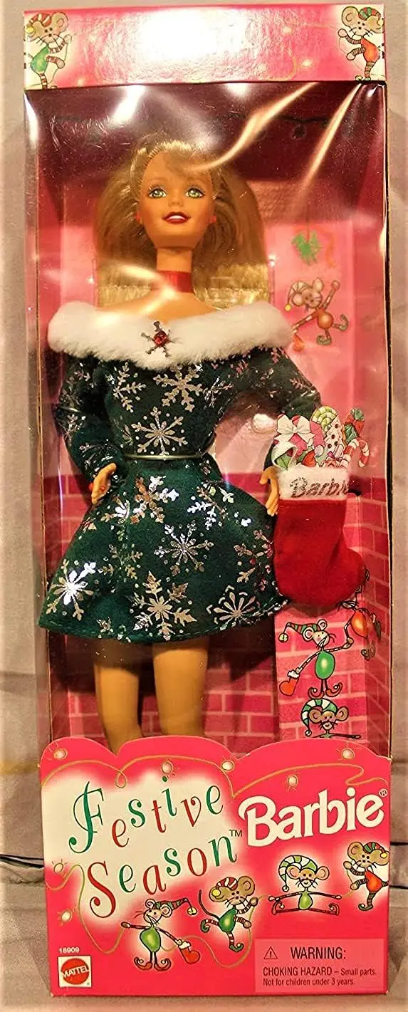 Barbie MuÃ±ecas De Navidad Barbie Dolls MuÃ±eca Mattel 1999 Barbie