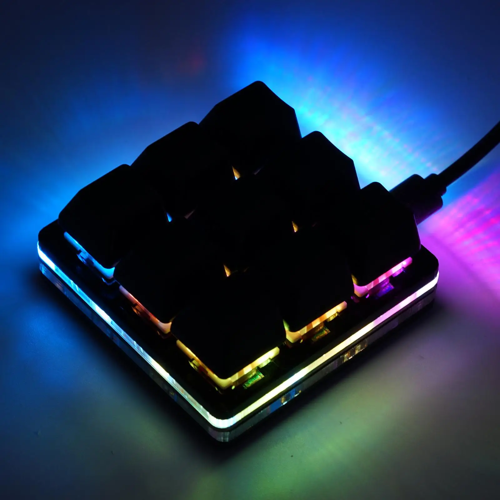Mini Teclado Macro Programável Jogos Mecânicos Rgb Faça Você Mesmo Copy Paste Teclas de Atalho Personalizadas Teclas - Imagem 3