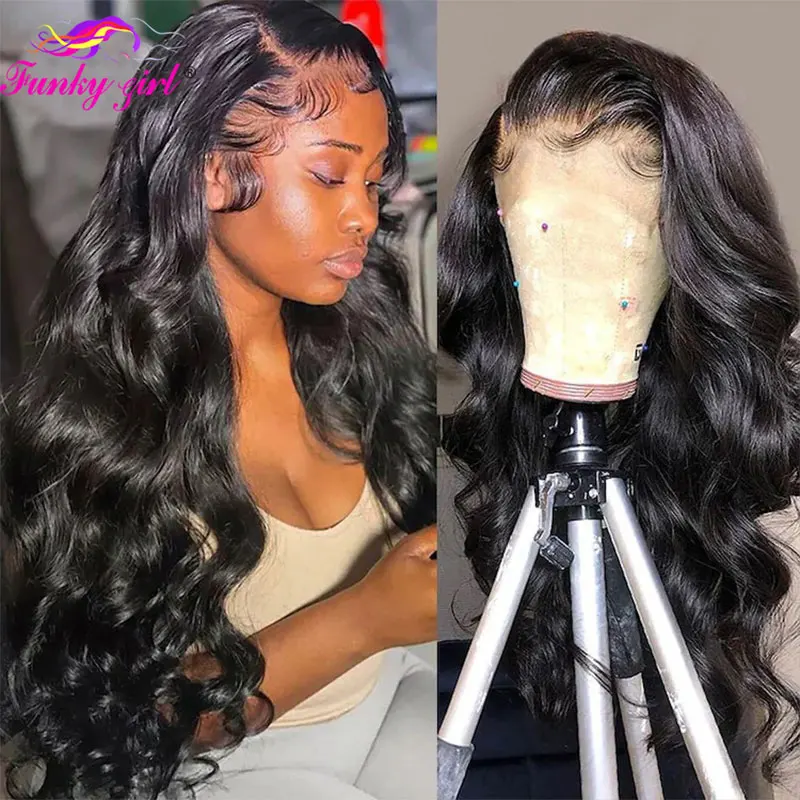Natural Black Body Wave Brazilian Remy Human Hair Wig With Transparent Lace Front For Women Lace Wig Body Wavy Human Hair Wigs human hair wig lace front wig human hair wigs front lace wig